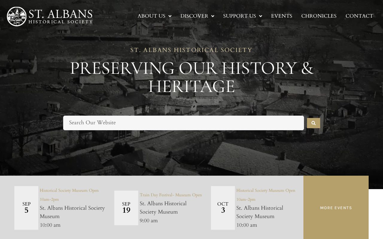 St. Albans Historical Society local records resource